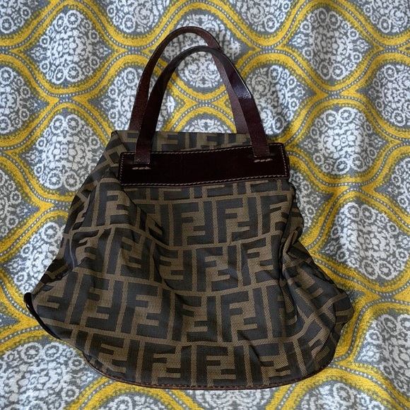 Mini fendi Zucca nylon tote bag - Picture 3 of 13